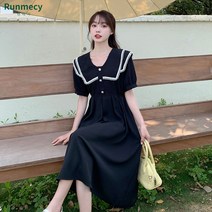 런메시 Runmecy 봄 여름 원피스 반팔 하객 원피스