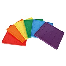 석광교재 지오 보드 5핀 양면 24핀 15x15cm 기하판 보드 모양 수학 학습 교구 도형 개념 학습 분수 각도 사고력 놀이, 랜덤