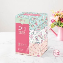 코디 뉴플라워 PTF03171N 2겹 250매 미용티슈 각티슈 (3개입), 2팩 (6개입)