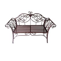 야외벤치 벤치의자 엔틱 야외벤치의자 펜션 정원 테라스 카페 더블 철제 빨간색 실외, 초록