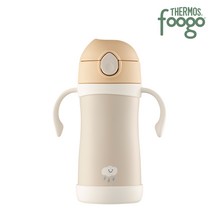 푸고 프리미엄 뉴트럴 유아용 빨대컵 350ml TKFE-350, 뉴트럴베이지(BG)
