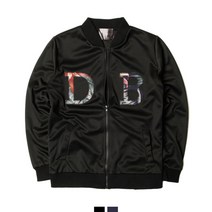 커플시밀러룩 DB로고자수 블루종자켓