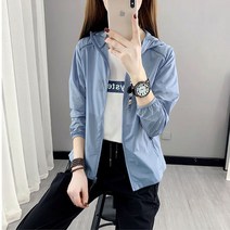 여성 여름 초경량 얇은 등산 런닝용 자외선 차단 바람막이 자켓 점퍼 Women