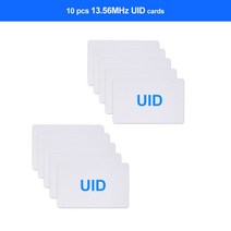 rf카드복사 rfid복사기 Rfid 리더기 복사기 복사기 125khz 13.56mhz 암호화 된 프로그래머 usb uid t5577 키 fob 카드 지원 nfc 전화팔찌, 10pcs uid 카드