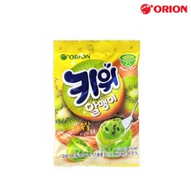 오리온 키위알맹이 67g 젤리 사탕 자두 리찌 포도 마이구미 간식, 단품