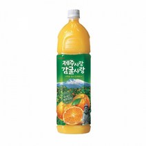 NU 롯데 제주사랑 감귤사랑 1.5LX6펫 제주 착즙 주스 쥬스 원액 농축액 즙 귤 음료수 추천