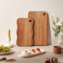 로얄포드 캄포 나무 원목 플레이팅 도마 캄포네이처 2종