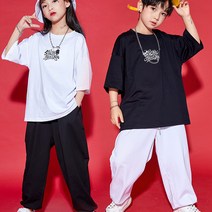 치치차차 아동 댄스복 방송댄스복 - 블랙앤화이트 댄스복세트