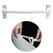 PKFARM 심플 간편 주방 싱크대 행주걸이 도어 행거 타올걸이, 1개, 화이트