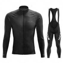 자전거의류 자켓 바람막이 사이클 져지 Huub 프로 팀 사이클링 저지 세트 봄 가을 여름 긴 소매 의류 자전거
