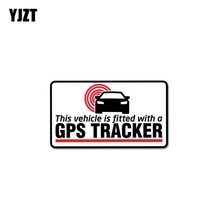 gps측량기YJZT 11CM * 6.2CM 경고 자동차 스티커 PVC GPS 추적기 장착 데칼 12-1041, 한개옵션0