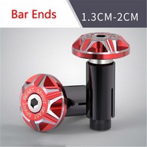 핸들발란스 스피릿 비스트 바이크 오토바이 핸들 바 엔드 스쿠터 장식 밸런스 웨이트 알루미늄 합금 모토크로스 CNC 그립 캡, [02] A red