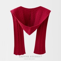 꽈베기니트 후드 머플러 가을 후드 머플러 일체형 겨울 목도리