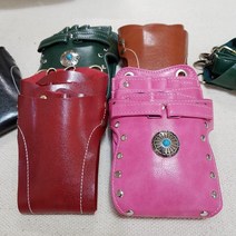 미용 가위집 가위가방 가위케이스 바리깡 가방 헤어 디자이너 크로스백 고급 가죽 케이스, A타입-카키