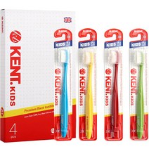 켄트 어린이용 칫솔 4종 + 위생캡 4p 세트, 4세트, 4개입