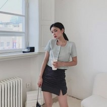 여성 미니 스커트 치마 팬츠 애릭스 셔링