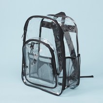 BACKPACK 클리어 투명 백팩 블랙 비치백 수영가방