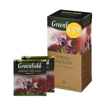 Greenfield 그린필드 블랙티 스프링 멜로디 홍차 25티백 x3 박스