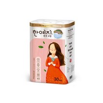 한예지 순수 4겹 천연펄프 화장지 25m 30롤 1팩, 순수 4겹 천연펄프 화장지 25m 3