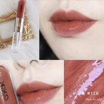 베이스젤오일 립글로스만들기 립글로즈만들기세트 립글로즈만들기세트청담언니 립글로즈만들기통 립글로즈 메이크업 더블 헤드 립 글로스 립스틱 미러 밀크 티 콩 투명 세트, 3.126