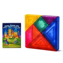 요기팜 3D 입체 자석칠교놀이 매직큐브 활용카드 가베 교구 퍼즐, 1인용