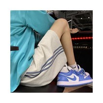 와이케이하우스 애버딘 아트 남성 스트라이프 반바지 여름 조수 브랜드 캐주얼 농구 스포츠 야생 느슨한 5 점 바지_69159