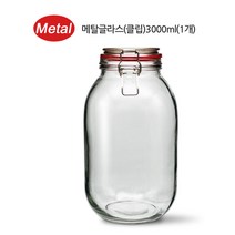 미르 클립 메탈글라스 자, 3L, 1개