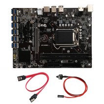 B250C BTC 마더 보드 SATA 케이블 + 스위치 케이블 12xpcie to USB3.0 GPU 슬롯 LGA1151 지원 DDR4 DIMM RAM 지원, 보여진 바와 같이, 하나, 한개옵션0