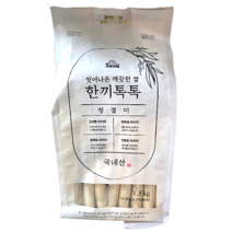 한끼톡톡 1인분쌀 진공포장 쌀일인분 씻은쌀 1.5kg, 6개