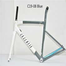 자전거프레임 자전거부품 카본 로드 바이크 V림 브레이크 T1000 BSABB, C19-08 Blue+54cm BB30 V brake