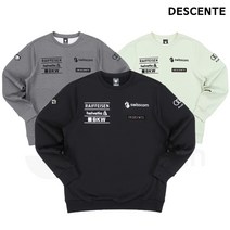 데상트 남성 스위스스키팀 스트레치 직자수 기모 맨투맨 SM321SHT91