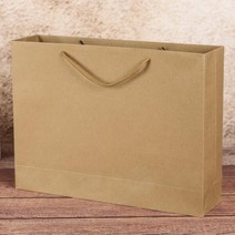 ♪앵콜상품♬♩ 가방 가로형 봉투 무지 종이 쇼핑백 브라운 40x30cm (wPF!♭), 1개, ☞ 해당 상품 선택하기_DoDream™