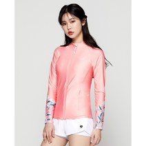 BARREL 바렐 우먼 켈리 집업 래쉬가드 파파야 BG2WWRG13PPY 핑크, Medium