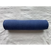 토라의집 경추 원형 목베개, 9cm(베이직), 블루, 베개커버만(충전재없음)