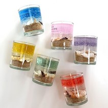 달빛마녀캔들 3온즈 6개 바다캔들 만들기 DIY 키트-(90ml), 블랙체리, 그린