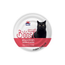 사조 옵티원 부스트 캔 닭안심과 연어 고양이 습식사료, 160g, 10개