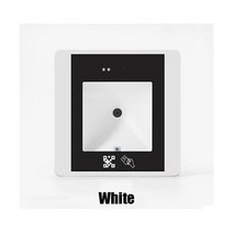 DC12V 125Khz 13.56Mhz RFID 바코드 2D QR 코드 리더 액세스 제어 Wigand USB RS232 R85 인터페이스 86 86MM, AE) R35C 13.56Mhz white