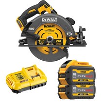 디월트 DCS578X2 60V MAX FLEXVOLT XR 브러쉬리스 충전 원형톱 3.0Ah (톱날포함), 1개