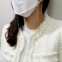 [KT알파쇼핑]마스크스트랩 구슬비즈 체인 마스크줄 마스크끈 MST42, 16K골드_W7559D2_색상_상세페이지참조, 16K골드_W7559D2