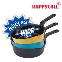 [본사직영] HC해피콜 플렉스 팬 와이드 IH 22cm 3종 中 택1, 매트 블랙