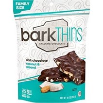 BARKTHINS 코코넛 다크 초콜릿 바크 아몬드 10온스