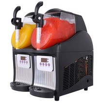 슬러시 기계 스크림 메이커 더블 탱크 눈 녹는 차가운 음료 기계 상업 스무디 granita machine ice slusher 300w, 이중 탱크, 220v, L