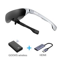 메타버스교육 스마트글라스 컴퓨터vr 2022 rokid air 3d ar 안경 접이식, 실버 슈트