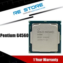 인텔 펜티엄 G4560 프로세서 3MB 캐시 3.50GHz LGA 1151 듀얼 코어 데스크탑 PC CPU 중고, 한개옵션0