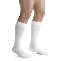 JOBST BSN Medical 110056 JOBST Activewear Socks Medium Cool Black, Large Full Calf, Cool White