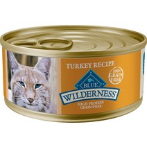 Blue Buffalo Wilderness Turkey 그레인 프리 고양이 사료 통조림 5.5온스 24개입