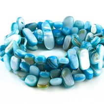 (주)아트인 라운드 납작 자개비즈(블루)