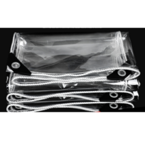 방수포 투명 야외 타포린 방수 방풍 천막 PVC 차양막, 0.5x2m