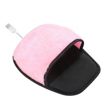 손 발 난로 온열 Usb 겨울 따뜻한 마우스 패드 손 난방 커버 부드러운 봉 제 따뜻하게 온수 매트 사무 용품, 02 as picture