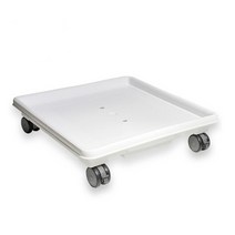 카페 튼튼한 이동식 화분 받침대 물받침 원예 사무실 안전 화단 정원 깔끔, 화이트